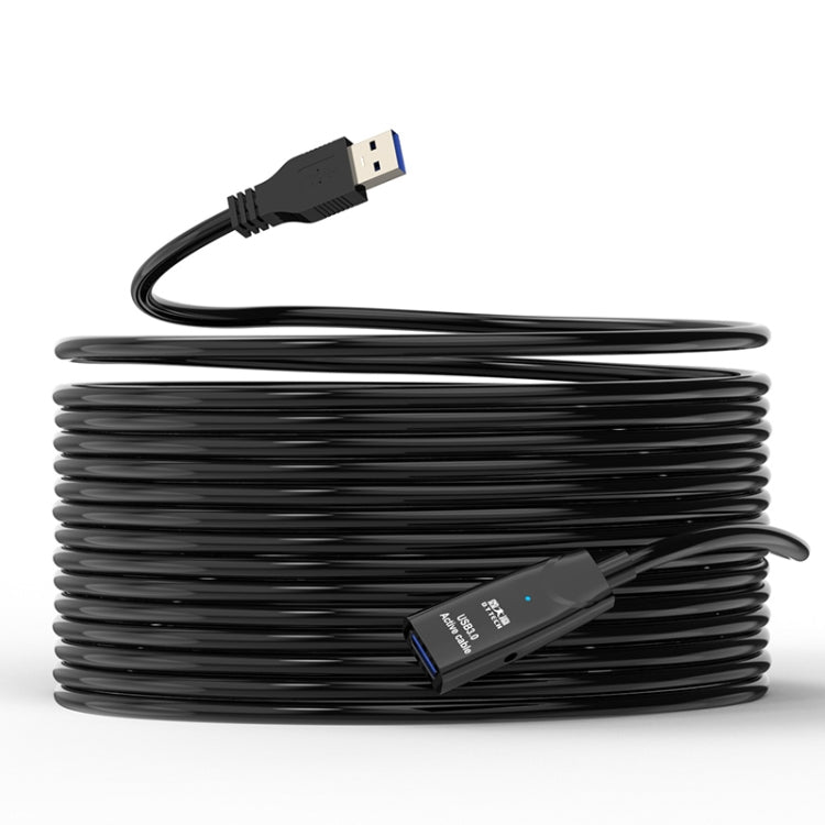 Cabo de Extensão USB 3.0 Macho para Fêmea com Dupla Blindagem e Chip D.Y.TECH, Comprimento:, 10m, 15m