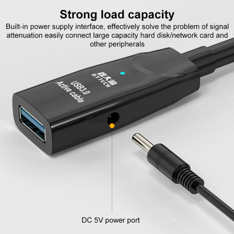 Cabo de Extensão USB 3.0 Macho para Fêmea com Dupla Blindagem e Chip D.Y.TECH, Comprimento:, 10m, 15m