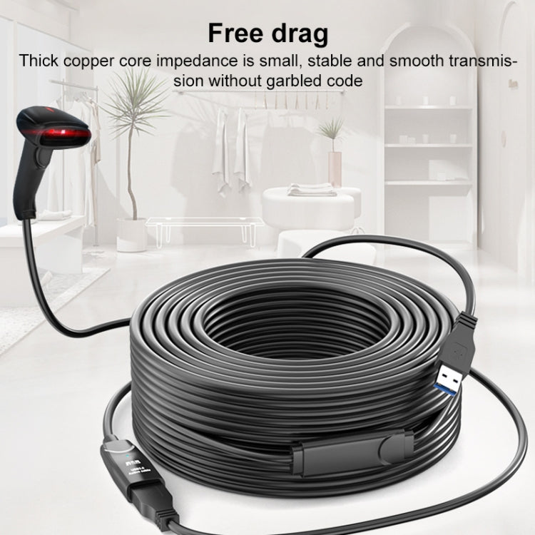 Cabo de Extensão USB 3.0 Macho para Fêmea com Dupla Blindagem e Chip D.Y.TECH, Comprimento:, 10m, 15m