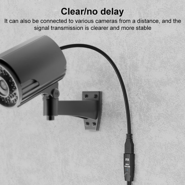 Cabo de Extensão USB 3.0 Macho para Fêmea com Dupla Blindagem e Chip D.Y.TECH, Comprimento:, 10m, 15m