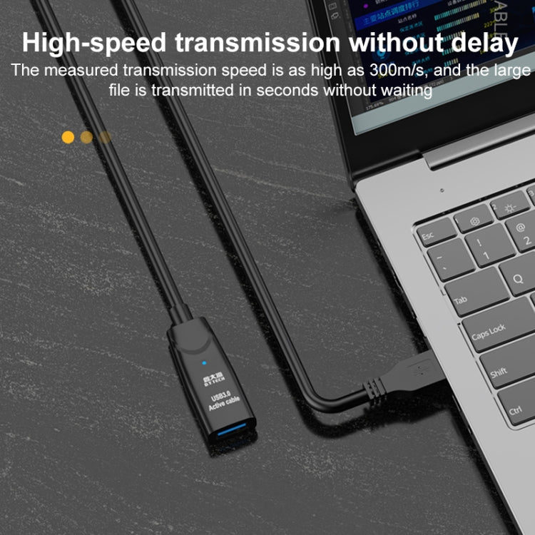 Cabo de Extensão USB 3.0 Macho para Fêmea com Dupla Blindagem e Chip D.Y.TECH, Comprimento:, 10m, 15m