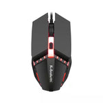 2 PCS K-Snake M11 Rato de Jogo com Fios 4 Teclas 1600DPI Luminoso para Portátil e Computador de Secretária USB, Comprimento do Cabo: 1,5m