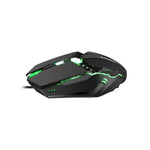2 PCS K-Snake M11 Rato de Jogo com Fios 4 Teclas 1600DPI Luminoso para Portátil e Computador de Secretária USB, Comprimento do Cabo: 1,5m