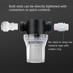 Filtro plástico frontal para tubo de água, purificador de água para irrigação de jardim, Especificação:, Interface de 4 pontos 40 malhas