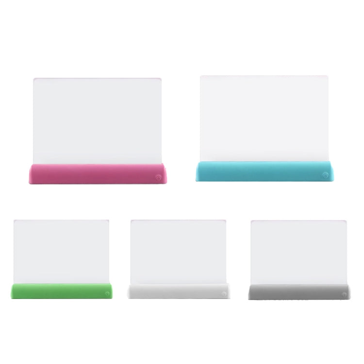 Placa Fluorescente de Pintura 3D Que Brilha LED Painel de Grafite para Crianças Quadro de Mensagens Manuscritas, Cinzento, Branco, Azul, Verde, Rosa