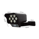 Solar Sensor LED Wall Light Simulation Surveillance Camera Glare Anti-Thief Street Lamp, Style:, Remote Control (42LED), Remote Control (77LED)