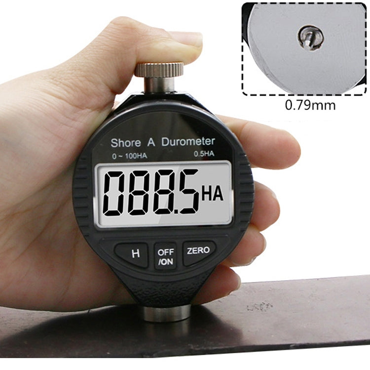 Medidor de Dureza Eletrónico Digital para Plástico, Borracha e Silicone, Medidor de Dureza de Pneus, 0-100HA A, 0-100HC C, 0-100HD D