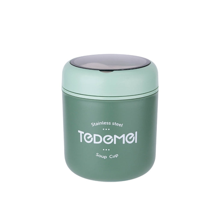 Copo Térmico Portátil com Tampa para Sopa, Marmita para Pequeno-almoço e Almoço para Trabalhadores de Escritório, Rosa, Azul, Verde
