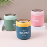 Copo Térmico Portátil com Tampa para Sopa, Marmita para Pequeno-almoço e Almoço para Trabalhadores de Escritório, Rosa, Azul, Verde