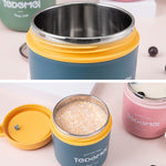 Copo Térmico Portátil com Tampa para Sopa, Marmita para Pequeno-almoço e Almoço para Trabalhadores de Escritório, Rosa, Azul, Verde