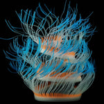 Decoração para Aquário com Silicone, Coral Simulado Fluorescente, Anémona, Tamanhos: 50cm, 75cm, 100cm
