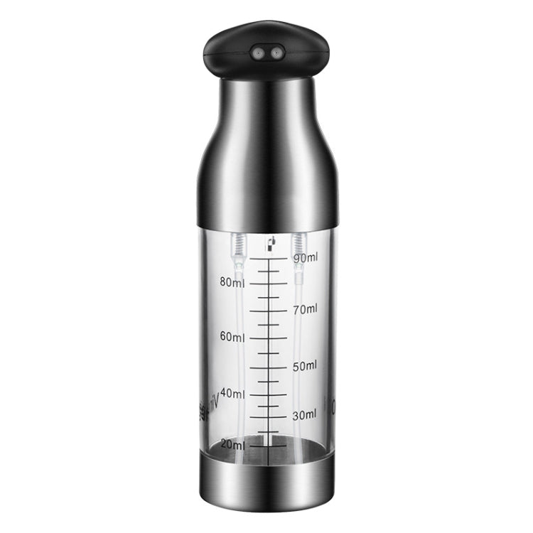 Frasco Pulverizador de Óleo Tipo Push em Aço Inoxidável, Pulverizador para Óleo e Vinagre para Churrasco, Frasco Pulverizador Tipo Push