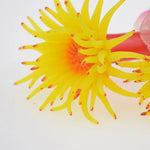 Decoração para Aquário com Silicone, Simulação de Fundo do Mar com Moluscos, Coral, Árvore Marinha Simulada, Amarelo, Branco