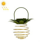 Luzes Solares de Ananás Lanternas de Ferro Forjado Fio de Cobre LED Decoração de Jardim Exterior Impermeável, 24 LEDs, 60 LEDs