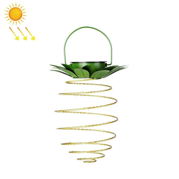 Luzes Solares de Ananás Lanternas de Ferro Forjado Fio de Cobre LED Decoração de Jardim Exterior Impermeável, 24 LEDs, 60 LEDs