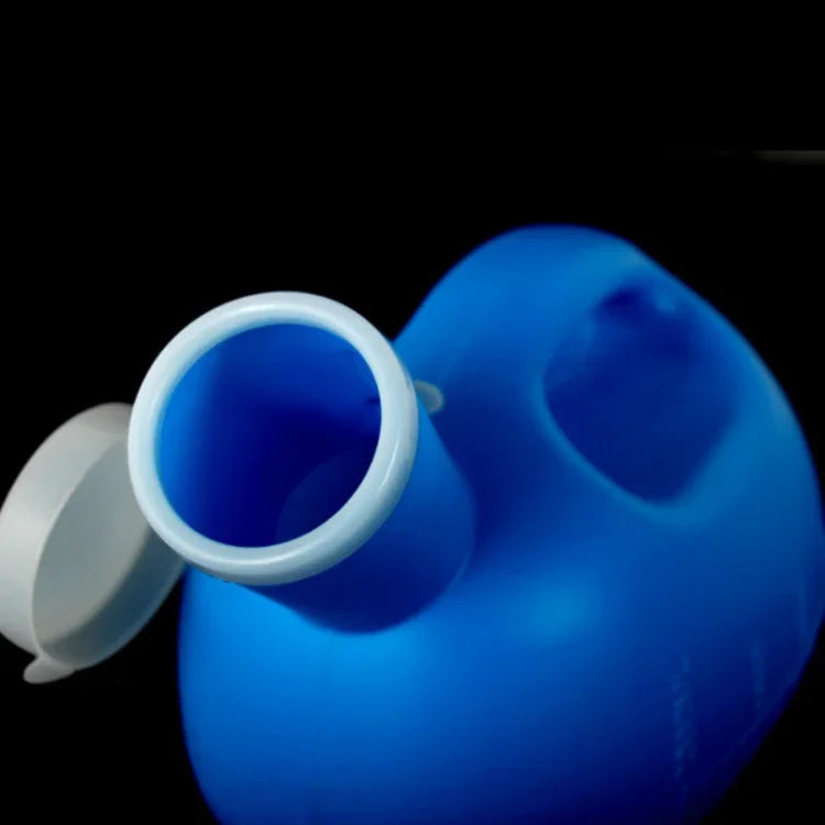 Penico de Viagem 2000ML para Bebé e Criança, Urinol Portátil à Prova de Fugas para Homens com Tampa, Penico Noturno para Idosos e Adultos, Grande Capacidade, 2 PCS 2000ML (Branco)