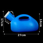 Penico de Viagem 2000ML para Bebé e Criança, Urinol Portátil à Prova de Fugas para Homens com Tampa, Penico Noturno para Idosos e Adultos, Grande Capacidade, 2 PCS 2000ML (Branco)