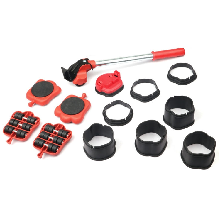 Conjunto de Ferramentas para Mover com Altura Ajustável com Rolo para Mover Móveis Pesados Tipo Alavanca, 13 UNIDADES / Conjunto, 5 UNIDADES / Conjunto