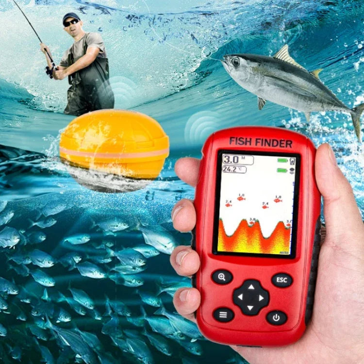 Localizador de Peixes com Ecrã HD a Cores e Matriz de Pontos USB para Carregamento, Entrega em Cor Aleatória