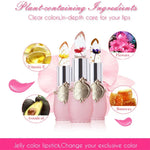 Bálsamo Labial Hidratante em Gel de Cor Transparente e Mutável, de Longa Duração, flor, rosa claro, vermelho rosa, vermelho escuro, amarelo, verde claro, roxo