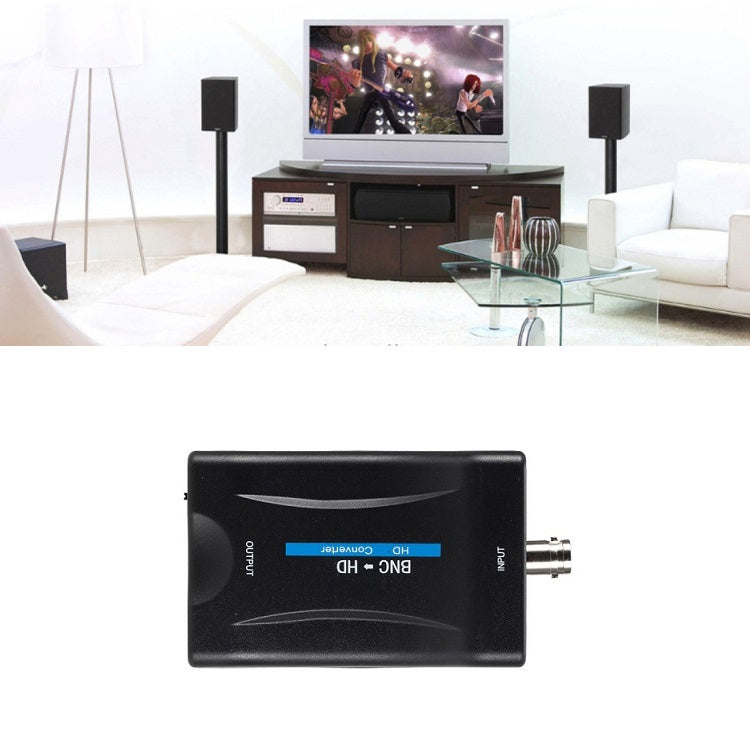 Conversor de Áudio e Vídeo HD BNC para HD 1080P Monitorização Conversão Coaxial, BNC para HDMI