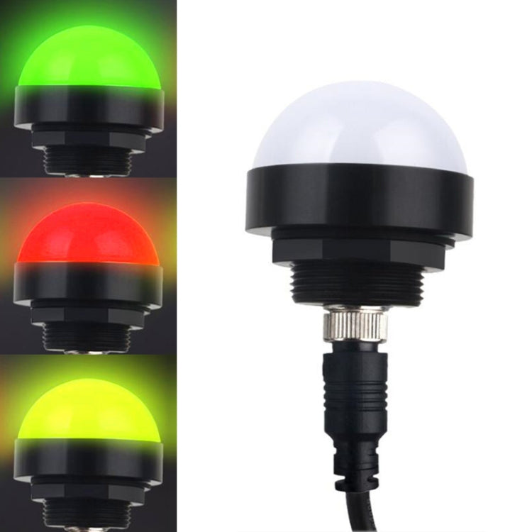 Luz de aviso de segurança trifásica 24V, LED hemisférico impermeável, indicador, estilo 1, estilo 2