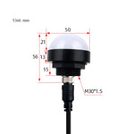 Luz de aviso de segurança trifásica 24V, LED hemisférico impermeável, indicador, estilo 1, estilo 2