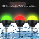 Luz de aviso de segurança trifásica 24V, LED hemisférico impermeável, indicador, estilo 1, estilo 2