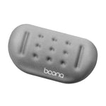 Baona Silicone Memory Cotton Wrist Pad Massage Hole Keyboard Mouse Pad, Style:, Mouse Pad (Blue), Mouse Pad (Gray), Mouse Pad (Pink), Medium Keyboard Rest (Blue), Medium Keyboard Rest (Gray), Medium Keyboard Rest (Black), Large Keyboard Rest (Blue)