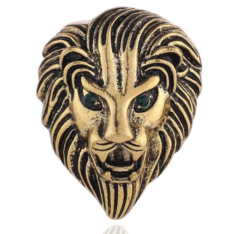 Broches Criativos de Leão de Personalidade, Emblema Retro de Liga Animal para Casaco, Terno, Flor no Peito, Leão (Dourado)
