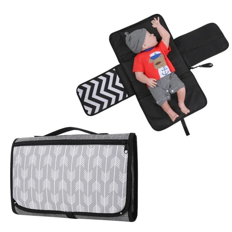 Colchão portátil para troca de bebé, mesa multifuncional para troca de bebé, saco impermeável