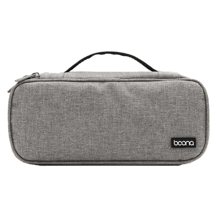 Bolsa de Armazenamento para Cabo de Alimentação de Portátil Baona BN-B002, Bolsa para Acessórios de Carregador Digital, Cinzento, Preto