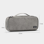 Bolsa de Armazenamento para Cabo de Alimentação de Portátil Baona BN-B002, Bolsa para Acessórios de Carregador Digital, Cinzento, Preto