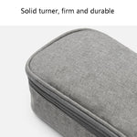 Bolsa de Armazenamento para Cabo de Alimentação de Portátil Baona BN-B002, Bolsa para Acessórios de Carregador Digital, Cinzento, Preto