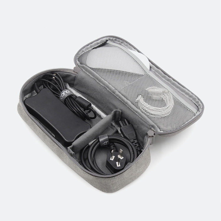 Bolsa de Armazenamento para Cabo de Alimentação de Portátil Baona BN-B002, Bolsa para Acessórios de Carregador Digital, Cinzento, Preto