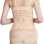 Conjunto de Três Peças de Cinta para Abdómen Cinta Elástica Pós-parto Corset de Maternidade Cinta para Cintura para Cesárea, M, L, XL, 2XL