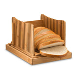 Tabuleiro de Corte Multifuncional de Bambu para Uso Doméstico e Comercial, Tábua para Cortar Pão em Fatias, Tabuleiro para Fatias de Pão, Corte de Pão em Bambu