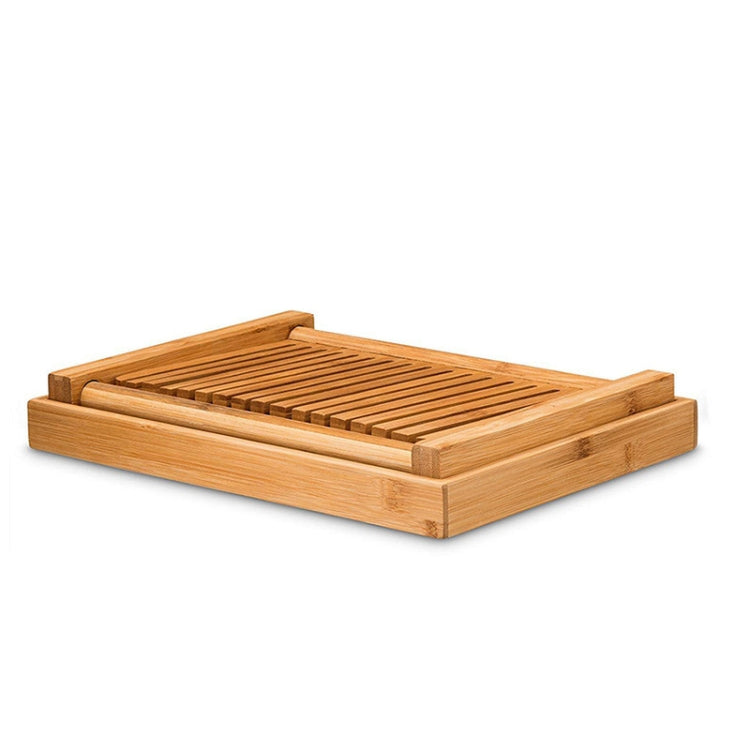 Tabuleiro de Corte Multifuncional de Bambu para Uso Doméstico e Comercial, Tábua para Cortar Pão em Fatias, Tabuleiro para Fatias de Pão, Corte de Pão em Bambu