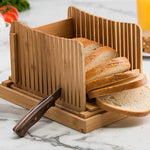 Tabuleiro de Corte Multifuncional de Bambu para Uso Doméstico e Comercial, Tábua para Cortar Pão em Fatias, Tabuleiro para Fatias de Pão, Corte de Pão em Bambu
