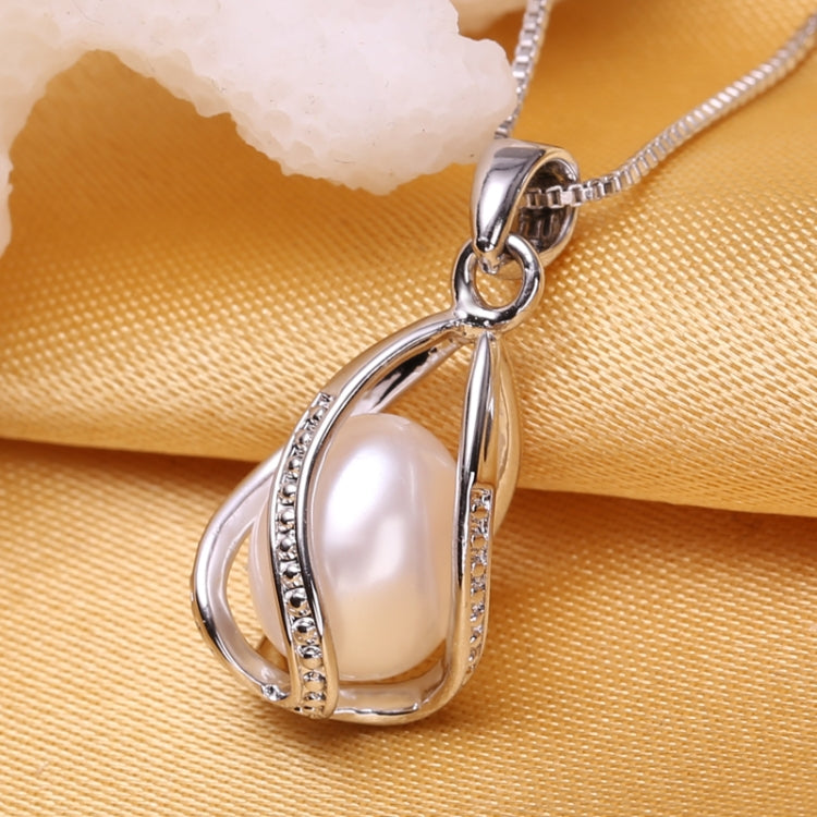 Pendente de Pérola Natural Feminino da Moda em Gaiola