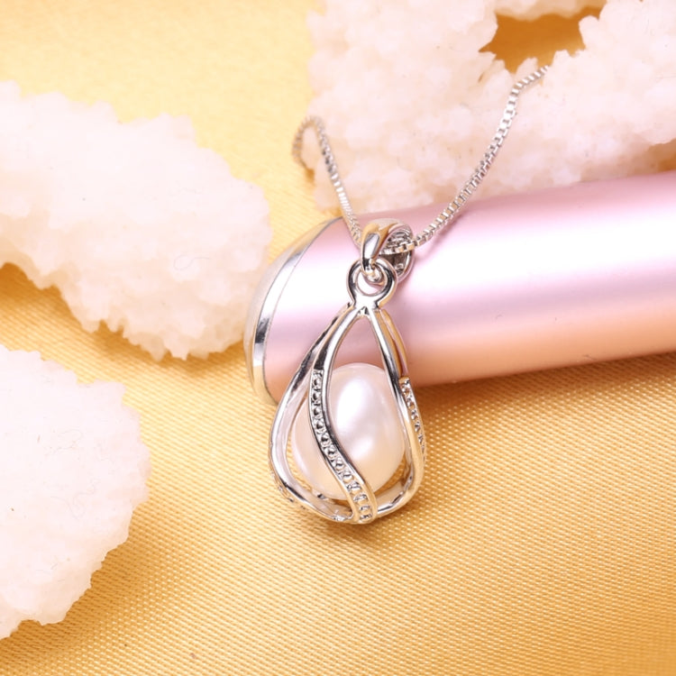 Pendente de Pérola Natural Feminino da Moda em Gaiola
