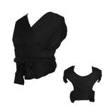Porta-bebés de ombro duplo para transporte frontal, saco portátil para bebé X, Tamanho:, M (Preto), L (Preto), M (Cinza), L (Cinza)