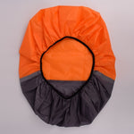 2 Peças de Capa de Chuva para Mochila de Montanhismo Exterior com Combinação de Cores Luminosas, S 18-30L, M 30-40L, L 45-55L, XL 58-70L