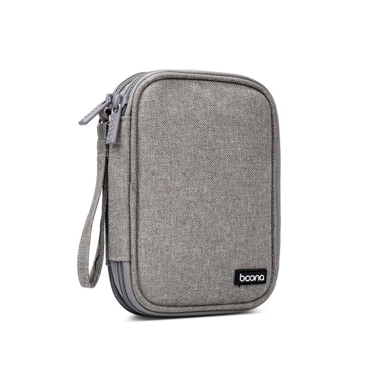 Baona BN-C003 Capa Protetora para Disco Rígido Móvel Bolsa de Armazenamento Portátil, Dupla Camada (Cinza), Dupla Camada (Preto), Camada Única (Cinza), Camada Única (Preto)