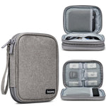 Baona BN-C003 Capa Protetora para Disco Rígido Móvel Bolsa de Armazenamento Portátil, Dupla Camada (Cinza), Dupla Camada (Preto), Camada Única (Cinza), Camada Única (Preto)