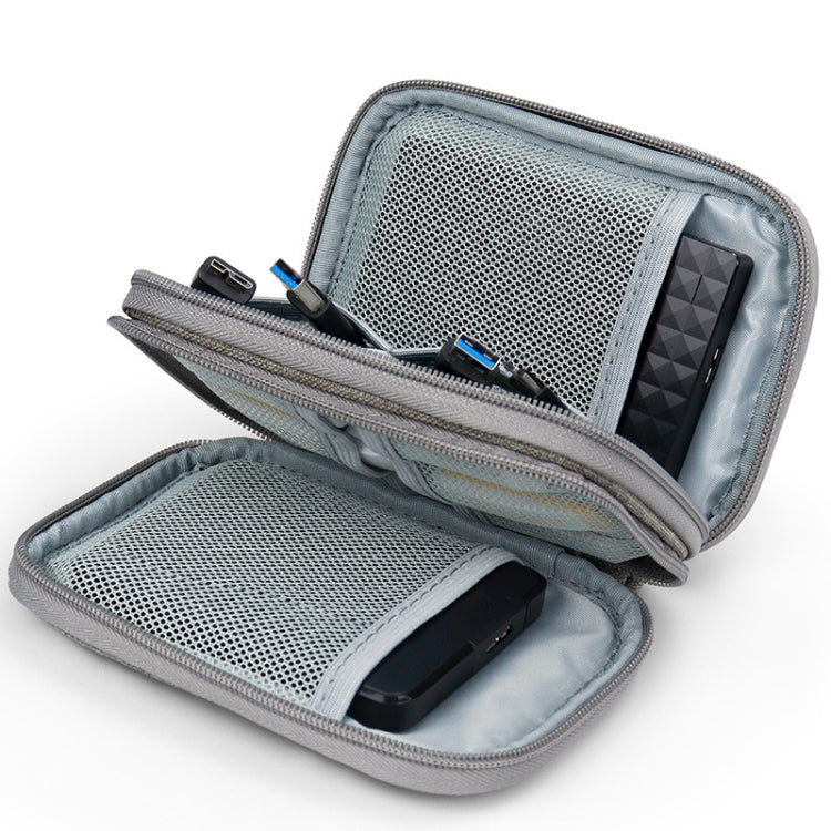 Baona BN-C003 Capa Protetora para Disco Rígido Móvel Bolsa de Armazenamento Portátil, Dupla Camada (Cinza), Dupla Camada (Preto), Camada Única (Cinza), Camada Única (Preto)