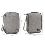 Baona BN-C003 Capa Protetora para Disco Rígido Móvel Bolsa de Armazenamento Portátil, Dupla Camada (Cinza), Dupla Camada (Preto), Camada Única (Cinza), Camada Única (Preto)