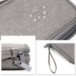 Baona BN-C003 Capa Protetora para Disco Rígido Móvel Bolsa de Armazenamento Portátil, Dupla Camada (Cinza), Dupla Camada (Preto), Camada Única (Cinza), Camada Única (Preto)