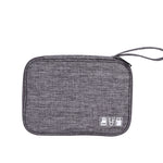 Caixa de Armazenamento para Cabo de Dados Impermeável Pacote Digital Caixa de Armazenamento para Carregamento e Auriculares Caixa Multiusos, Preto, Cinzento, Violeta, Vinho, Azul Céu, Azul Marinho