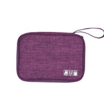 Caixa de Armazenamento para Cabo de Dados Impermeável Pacote Digital Caixa de Armazenamento para Carregamento e Auriculares Caixa Multiusos, Preto, Cinzento, Violeta, Vinho, Azul Céu, Azul Marinho